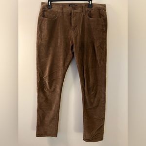 Mens Brown Slim Fit Corduroy Pants - Banana Republic